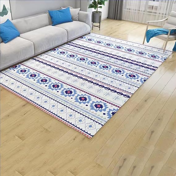 Electric Heating Carpet, Graphene Surface Heated Rug, Radiant Floor Heater, Electric Heating Large Rug with Adjustable Temperatur/Timer, Pet Heating Pad for Home Office(B,200x100cm)