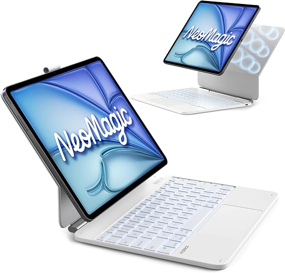 Inateck for iPad Air 13" Case with Keyboard, Slim Design, Large Trackpad
