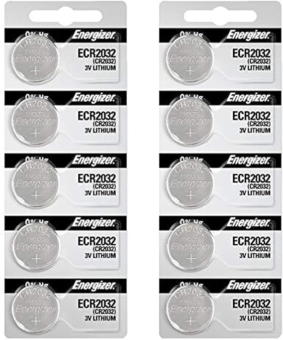 Energizer 2032 Battery CR2032 Lithium 3v (1 Pack of 10)