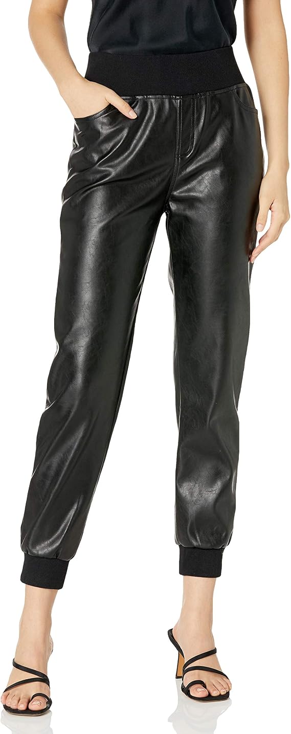 Kendall + Kylie Women's Vegan Leather Jogger