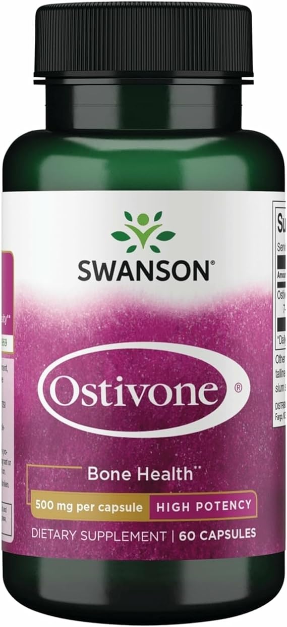 Swanson High Potency Ostivone, 500 Milligrams, 60 Capsules