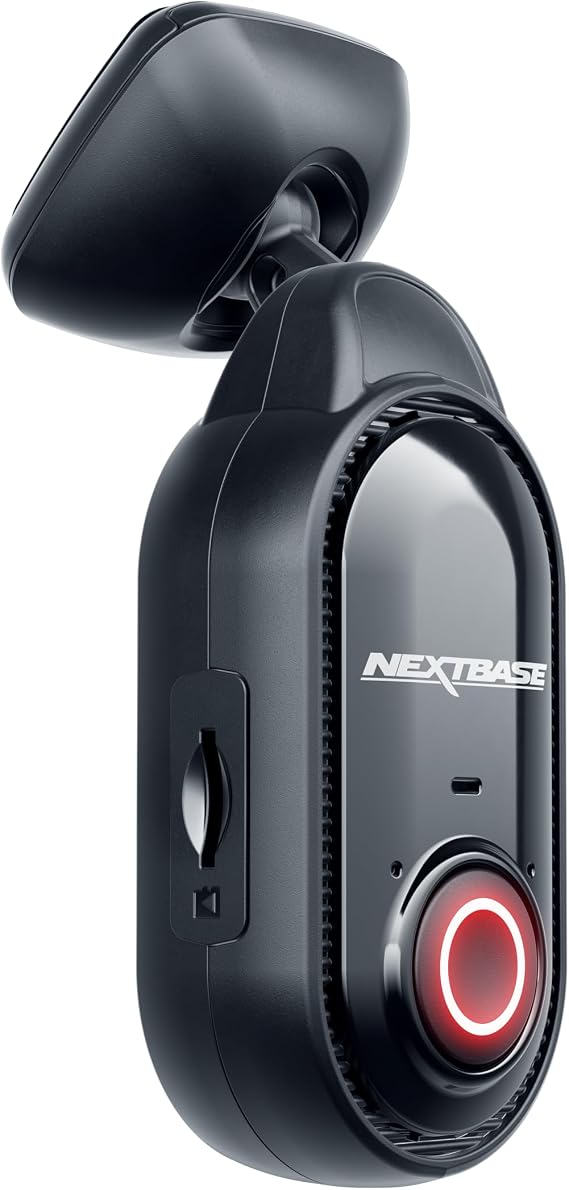 Nextbase Piqo 1k Smart Dash Cam with App, Compact Design, 1080p Ultra-Wide HD View with Smart Parking, Emergency SOS, and Voice Control