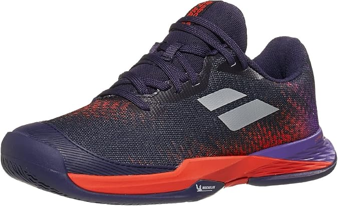 Babolat Junior Jet Mach 3 All Court Kids' Tennis Shoes, Blue Ribbon (US Size