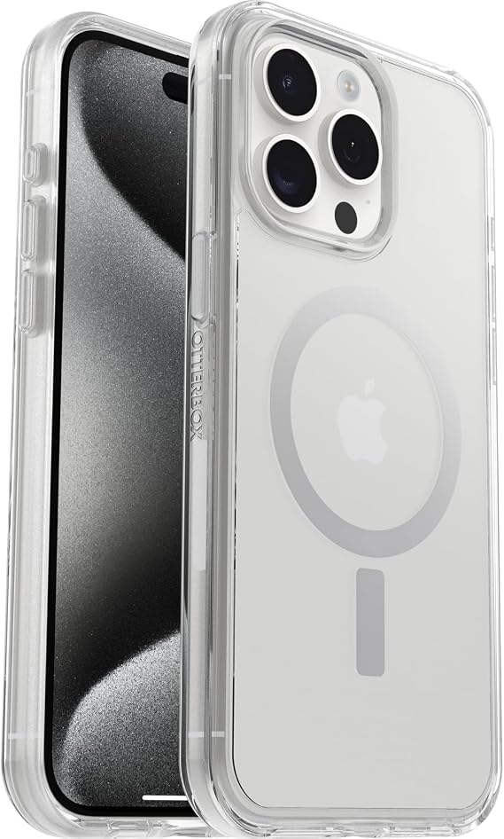 Otterbox Symmetry Clear Magsafe Transparent Case For Iphone 15 Pro Max, Shockproof, Drop Resistant, Protective Case, 3X Tested According to Military Standards, Transparent