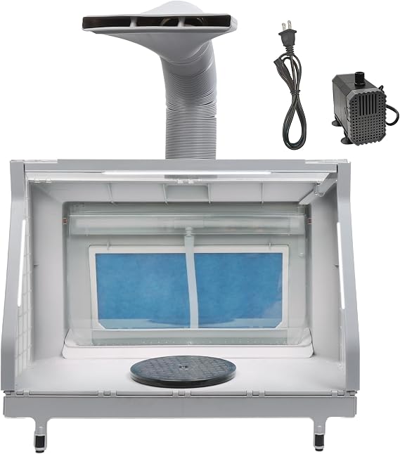 Colima Professional Airbrush Spray Booth with Filtration 3 Fans, LED Lights