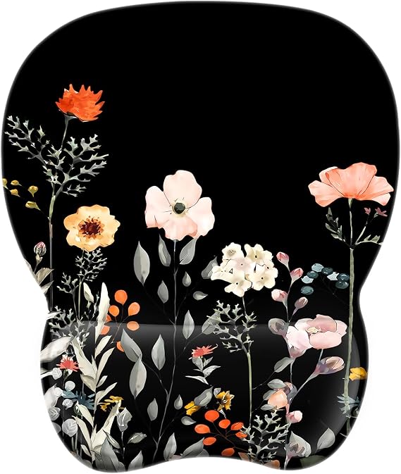 EooCoo Ergonomic Mouse Pad with Wrist Rest, Memory Foam Support Mousepad