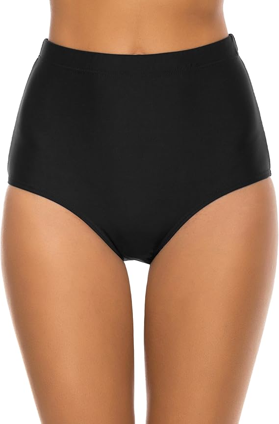 Bonneuitbebe Women Swim Bottoms High Waisted Bikini Bottoms Full Coverage