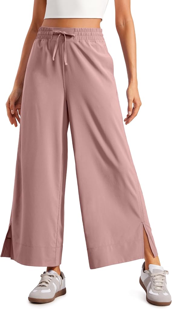 CRZ YOGA Lightweight Wide Leg Crop Pants 25"