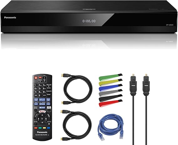 Panasonic DP-UB820-K HDR10+, 4K UHD, Dolby Vision, Network Bundle