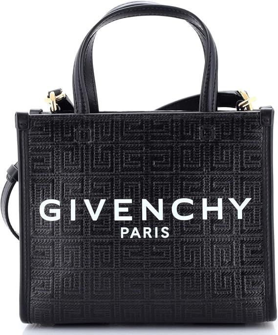 Pre-Loved G-Tote 4G Embossed Coated Canvas Mini, Black