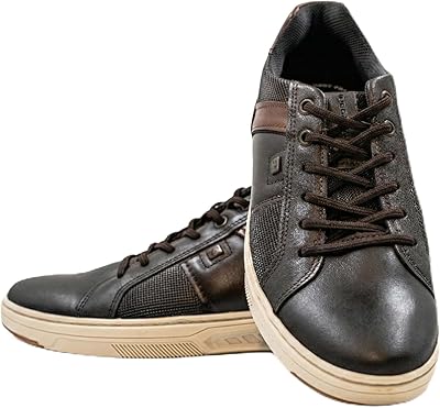 PEGADA Genuine Leather Casual Sneakers, Memory Foam Cushioning, Street Line Model 110605, Slip-On Style, Comfort Fit