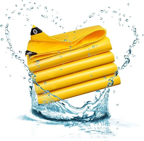 Waterproof Tarp 3.3x3.3ft, 450g/m2 Heavy Duty Waterproof PVC Tarpaulin, Tarps Cover, Tarpaulin with Grommets, Resistant Tear Proof Tarpaulin, Customizable