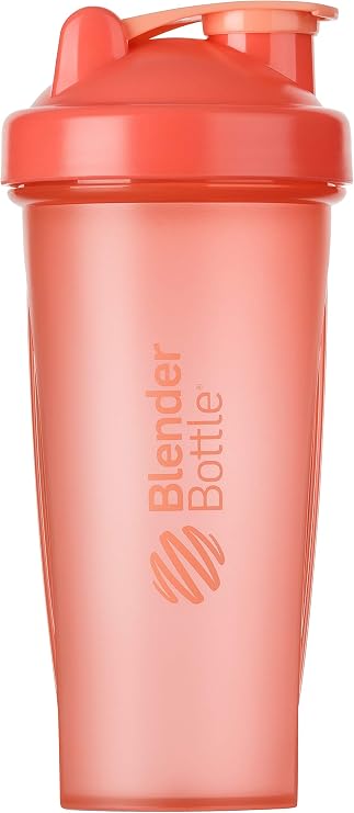 BlenderBottle Classic Shaker cup/Diet Shaker/Protein Shaker with Blenderball / 820ml - coral