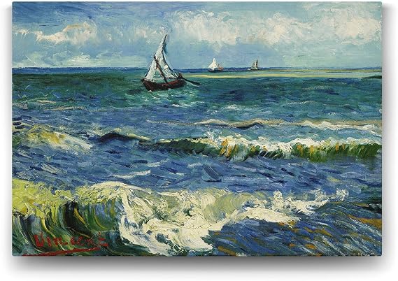 Vincent van Gogh - Saint Remy Deniz Tablosu - 75x50cm
