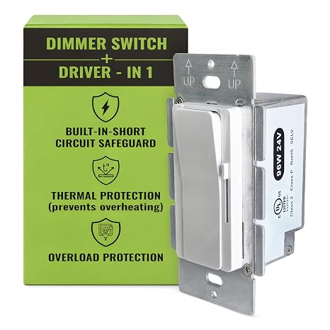Select LED 96W 24V DC Driver and Dimmer Light Switch