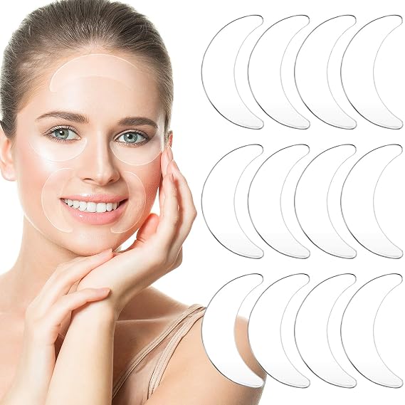 Syhood Silicone Eye Wrinkle Pads Reusable Under Eye Patches,Transparent
