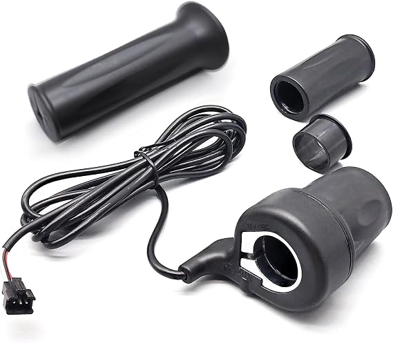 Electric Bicycle Right Handle 20X Half Twist Throttle 24V 36V 48V 60V 72V SM/Waterproof Connector for E Bikes or Folding Electric Scooter