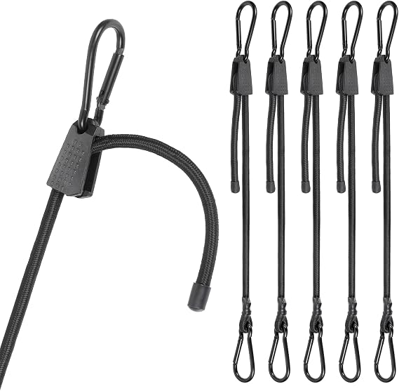 6 PCS Adjustable Bungee Elastic Cords with Hooks, 48"