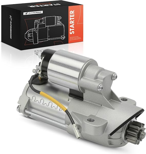 A-Premium Starter Motor Compatible with Ford Explorer 11-19, Edge 07-18, Flex 09-19, Taurus 08-19 & Lincoln MKZ 13-16, MKX 07-18, MKS 09-16, MKT & Mercury Sable 08-09, 3.5L 3.7L, 12V 1.4KW 10T CCW