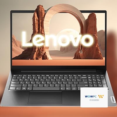 Lenovo V15 Series Laptop 16GB RAM 1.5TB Storage 1TB SSD  512GB External 15.6 FHD Display wLow-Blue Light Intel Processor HDMI Ethernet Port Windows 11 Pro wWOWPC Bundle