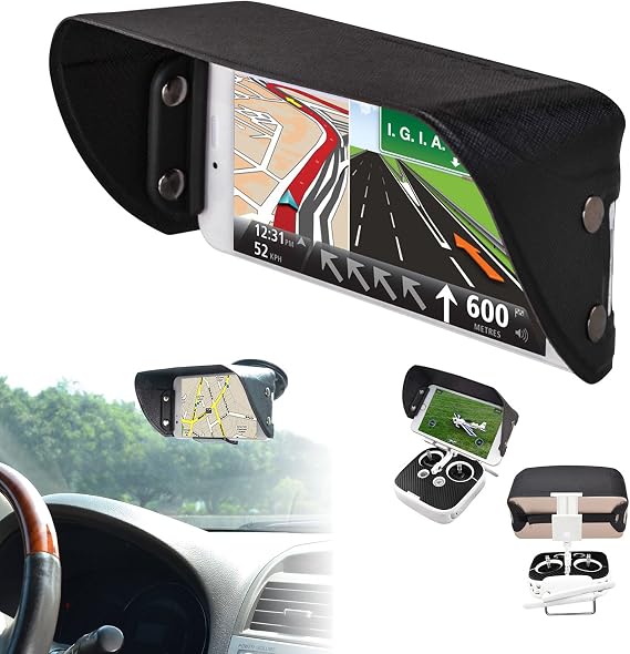 TFY Foldable Sun Shade Visor for Mobile Phones Controllers Anti-Glare