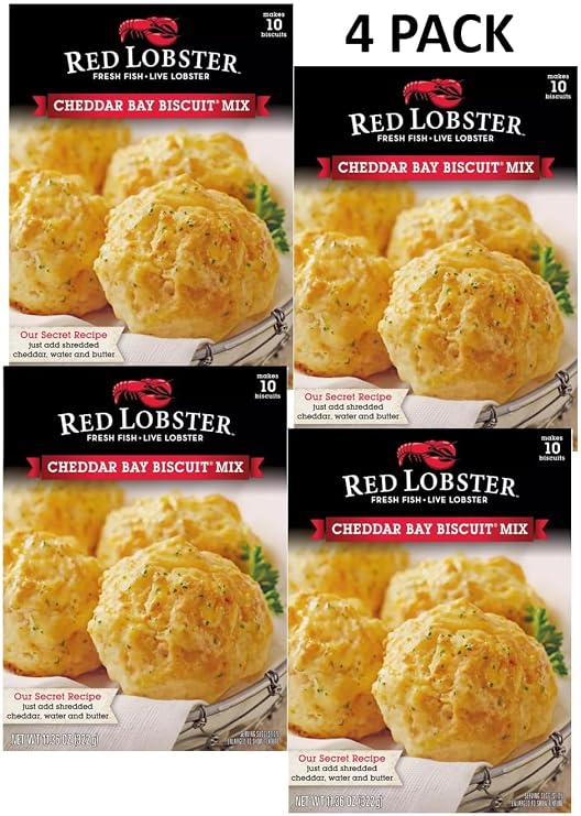 Cheddar Bay Biscuit Mix Bundle. Includes 2-11.36 Oz Boxes of Red Lobster Cheddar Bay Biscuit Mix! Each Box of Red Lobster Cheddar Biscuit Mix Yields 10 Biscuits.  With a BELLATAVO Fridge Magnet!