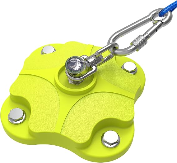 Dog Tie Out Stake for Yard & Camping - Heavy Duty Ground Anchor- Stainless Steel&Composite, 200LBS, Dual 360 Tangle-Free Swivel, Outside Green Dog Runner Stake (One Dog Stake/200lbs/No Cable)