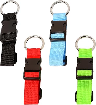 4 Pcs Travel Suitcase Strap, Luggage Nylon Straps Suitcase Belts to Attach Suitcase Bum Bag Extender Strap, Adjustable Strap for Bags