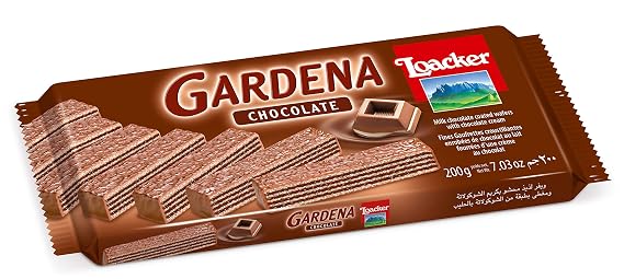 Loacker Gardena Chocolate Enrobed Wafers, 200g/7.05oz.