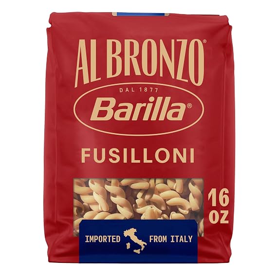 Al Bronzo Barilla Fusilloni Pasta, Imported from Italy, 16oz