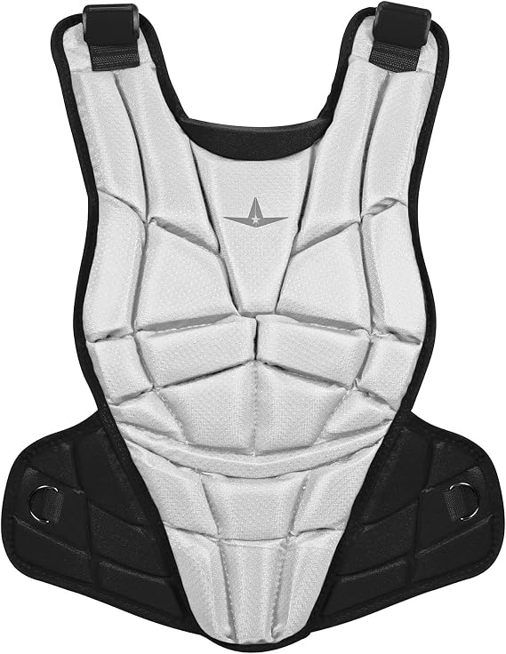 All-Star CPW-AFX-MEDWH/BKMED AFxTM Fastpitch Chest Protector WH/BK MED