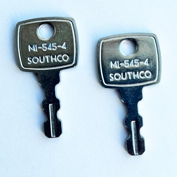 Southco M1-545-4 Key for Push Locks, Compression Locks
