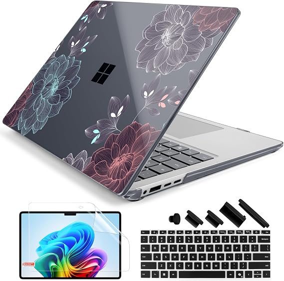 Batianda Artistic Case for Microsoft Surface Laptop 15 inch, Leaves