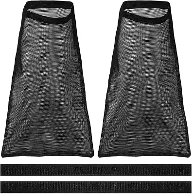 2 Pack Dryer Vent Lint Bags Lint Traps Lint Dust Bag, Dryer Lint Catcher with Magic Tape Capturing Lint and Dust, Dryer Vent Cover for Outdoor Indoor Prevent FireBlack