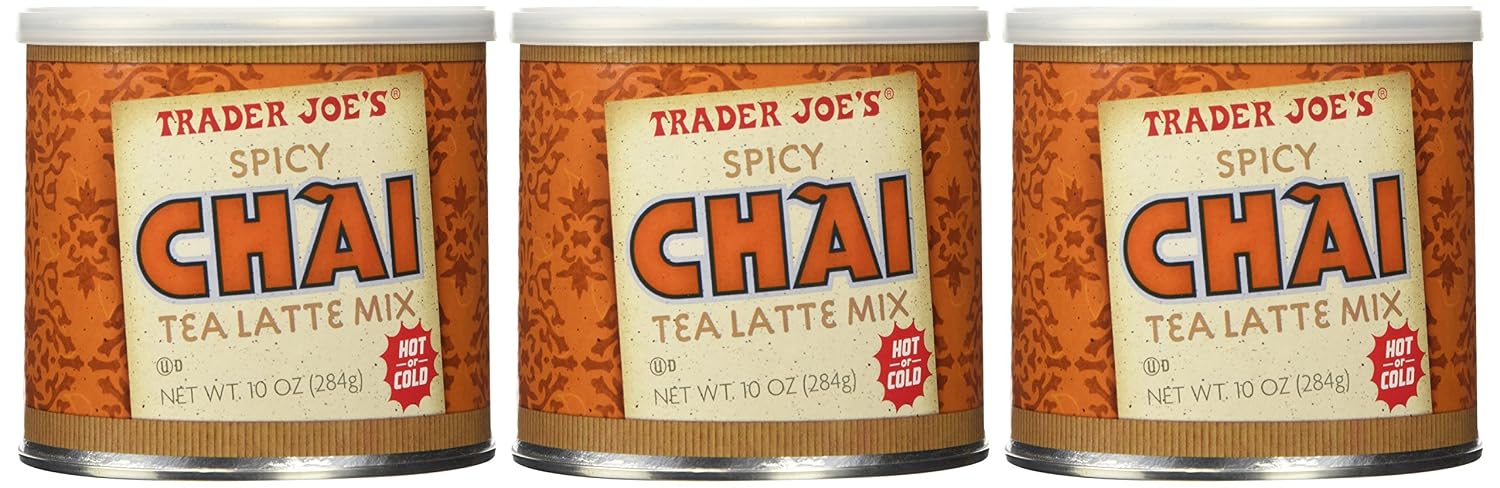 Trader Joes Spicy Chai Tea Latte Mix 10 oz Pack of 3