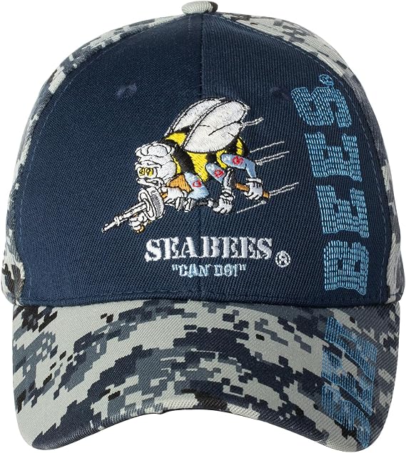 Artisan Owl Officially Licensed Seabees Can Do Embroidered Baseball Cap