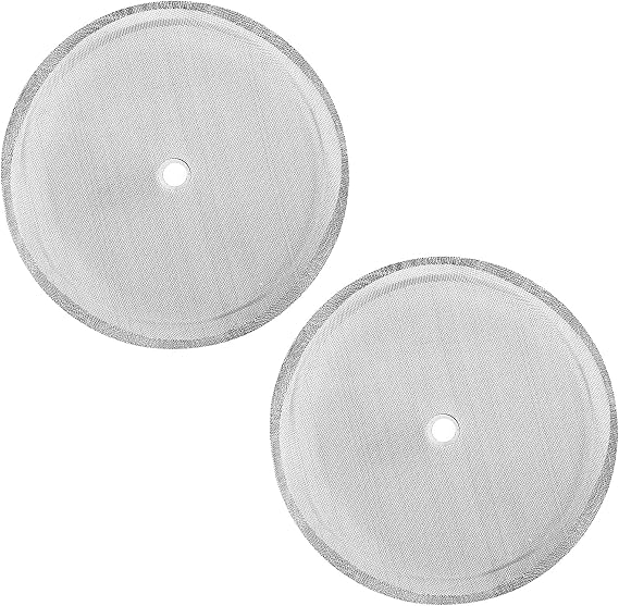 2 Packs French Press Replacement Filters Mesh Screen Perfect for 34 OZ,8 Cup French Press