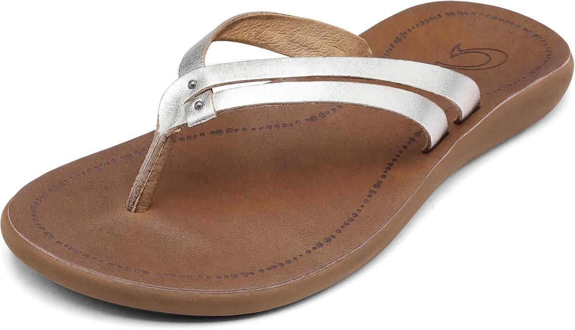 OluKai Kapehe Luana Women's Beach Sandal, Soft & Comfortable Full-Grain Leather, Casual & Modern Style