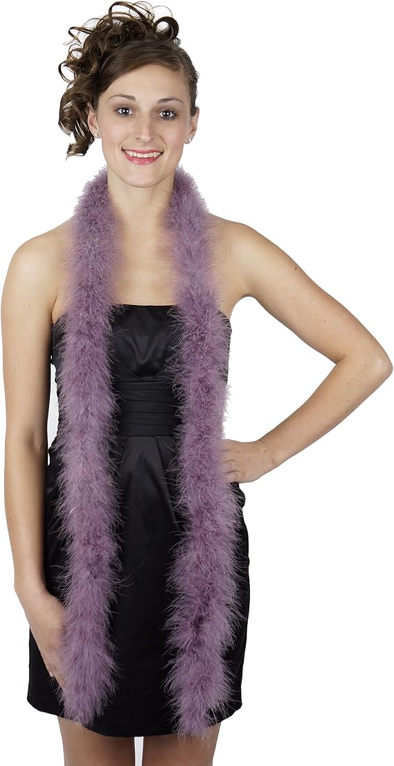 Zucker Marabou Feather Boa - (72 Inch) Lightweight Feather Boas for Party - Mardi Gras Feather Boa, Roaring 20's Costume