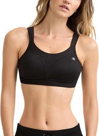 Champion Women's Sports Bra, High-Impact, Maximum Support, Breathable, Moisture-Wicking Fabric