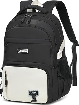 LEDAOU Laptop Backpack 15.6 Inch School College Backpack Large Middle High School Bookbags for Teens Girls Women Work TravelBlack