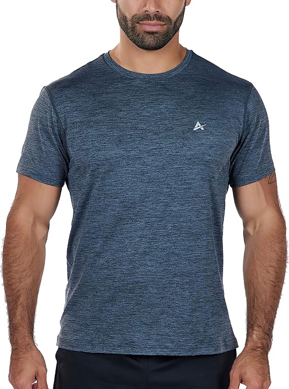 Arctic Cool Mens Crew Neck Instant Cooling Moisture Wicking Performance UPF 50+ Short Sleeve Workout Shirt