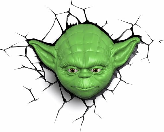 3D Light FX Star Wars Yoda Face 3D Deco LED Wall Light