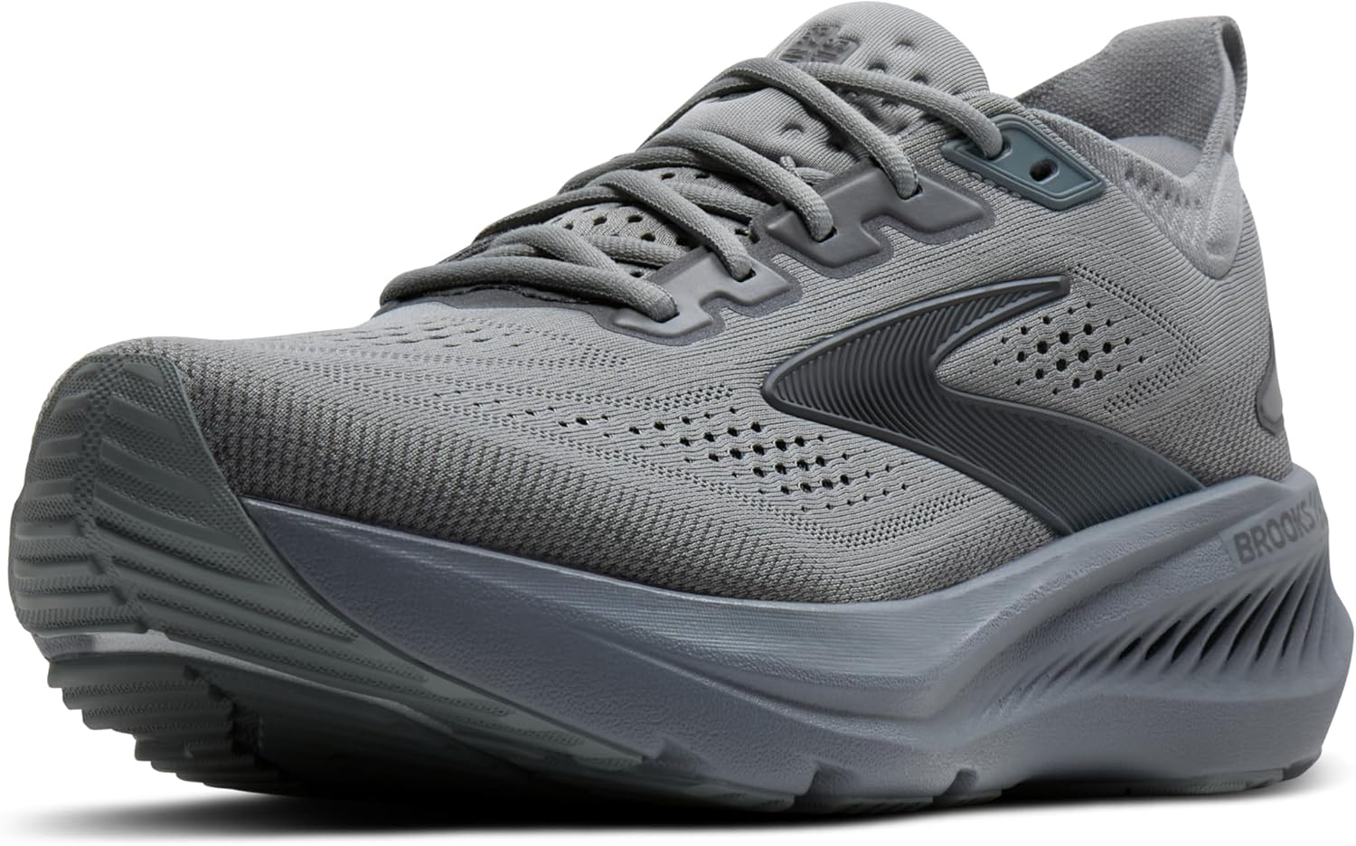 Brooks メンズ グリセリン GTS 23 サポートランニングシューズ, グレー/ブラックパール/ブラック, 12 X-Wide