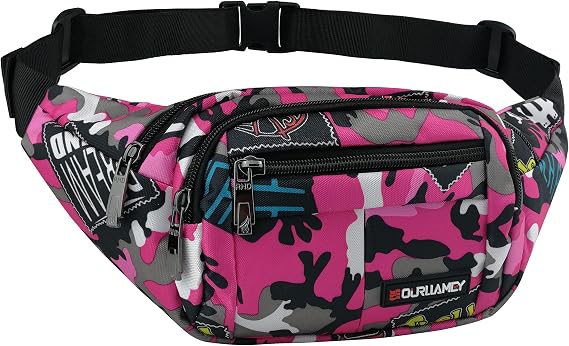 Fanny Pack for Men Fanny Packs for Women Fashionable Waist Bag for Hiking Running Traveling Adjustable