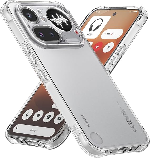 Cresee Case for Nothing Phone 4a Pro, Clear Phone Cover with Reinforced Corner Bumper Camera Protection Slim Fit Shockproof Flexible TPU Case for Nothing Phone (4a) Pro - Transparent