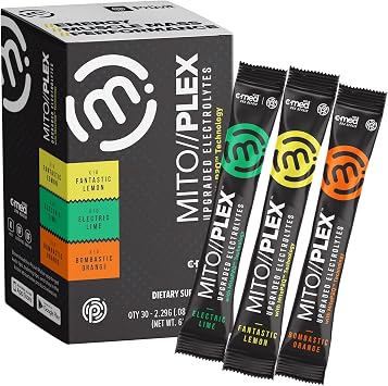 Pruvit MITO//PLEX Citrus Pack Upgraded Electrolytes with MitoP2Q Technology with Pure Therapeutic Ketones for Bones Growth, Energy Boost, and Immune System