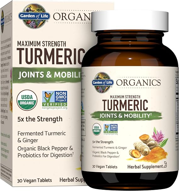 Garden of Life Organics Maximum Strength Joints & Mobility, 30 Tablets
