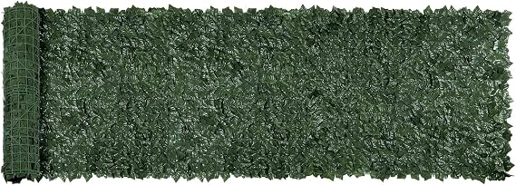 Artificial Ivy Privacy Fence,U'Artlines Heavy Duty Artificial Hedges Fence and Faux Ivy Vine Leaf Decoration Screen Garden Wall Fence for Outdoor Garden Decor (39.5x118 Inch)
