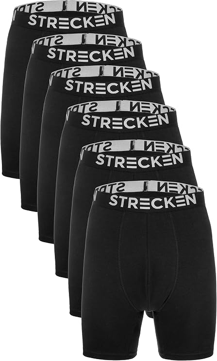 6 Pack of Men's Boxer Briefs Ultra Soft Breathable Cotton Underwear Moisture Wicking Men's Briefs Value Pack